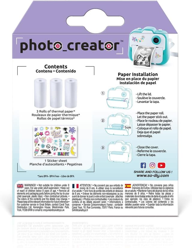 Thumbnail 1 de Canal Toys CLK002 papier recharge 200 photos