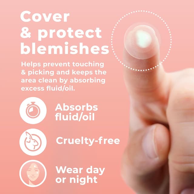 Detalle de PatchRx Micro Needle Pimple Patch (18 Pack) - Non-Medicated Hydrocolloid Microdart Acne Patches