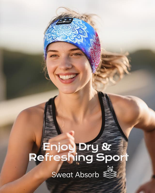 Detalle 2 de MUSICOZY Schlafkopfhörer Bluetooth 16 Stunden