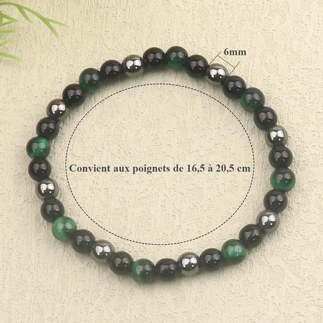 Detalle 2 de UEUC Bracelet œil de tigre 6 mm