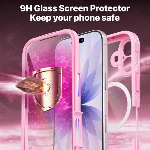 Detalle de CENHUFO iPhone 17 case with 9H glass