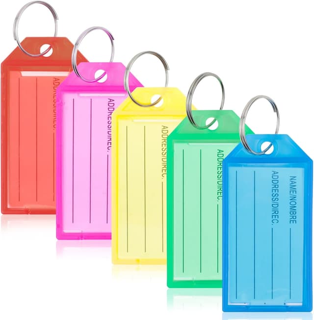 Detalle de Cozary Targhette Portachiavi 20 Pezzi 5,7x2,9 cm 🔑