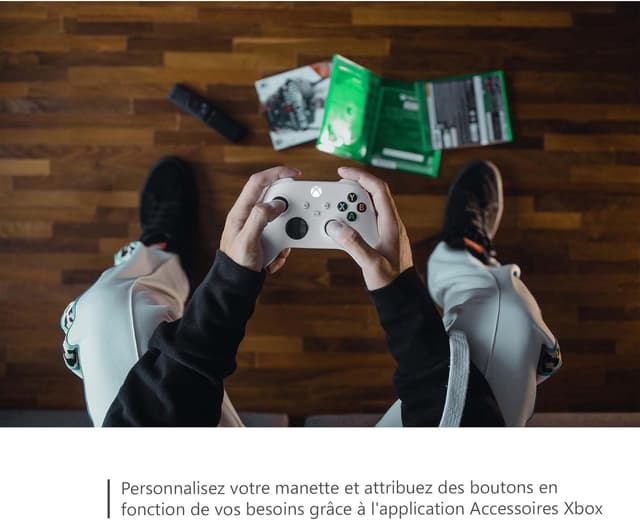 Detalle de Manette sans fil Xbox Robot White : compatible Xbox Series X|S, Xbox One, PC Windows, Android et iOS