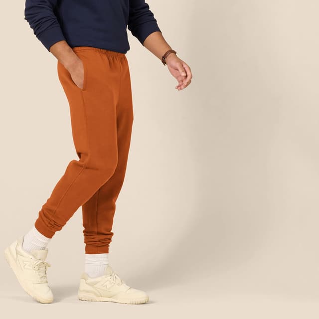 Detalle de Amazon Essentials Homme – pantalon de jogging décontracté en polaire, coupe confortable