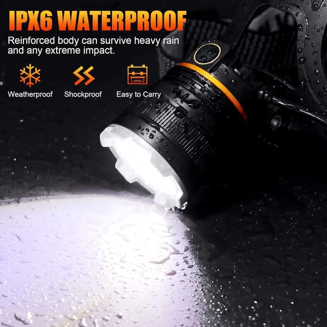 Thumbnail 5 de Head Torch Rechargeable 5200mAh LED headlamp