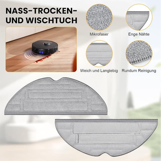 Thumbnail 6 de 28-teilige Zubehör-Set für Roborock S8 Pro Ultra inkl. Hauptbürste, Staubbeutel, Wischpads und HEPA-Filter