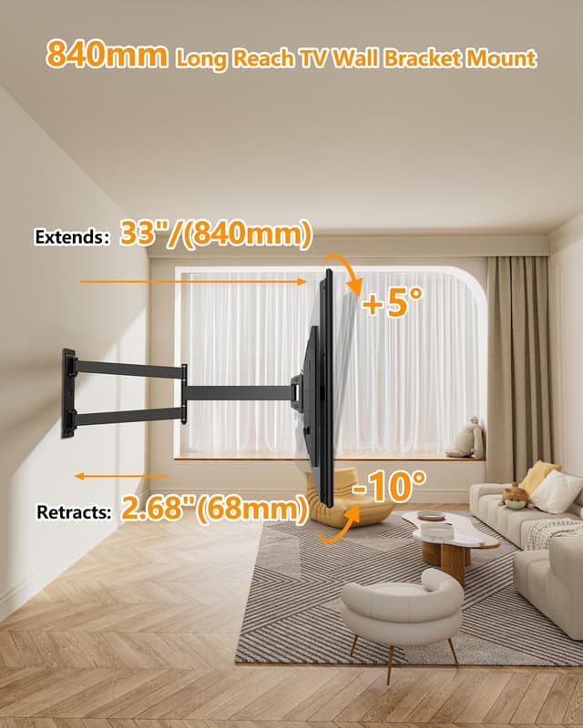 Detalle 2 de TV wall bracket 840mm long reach