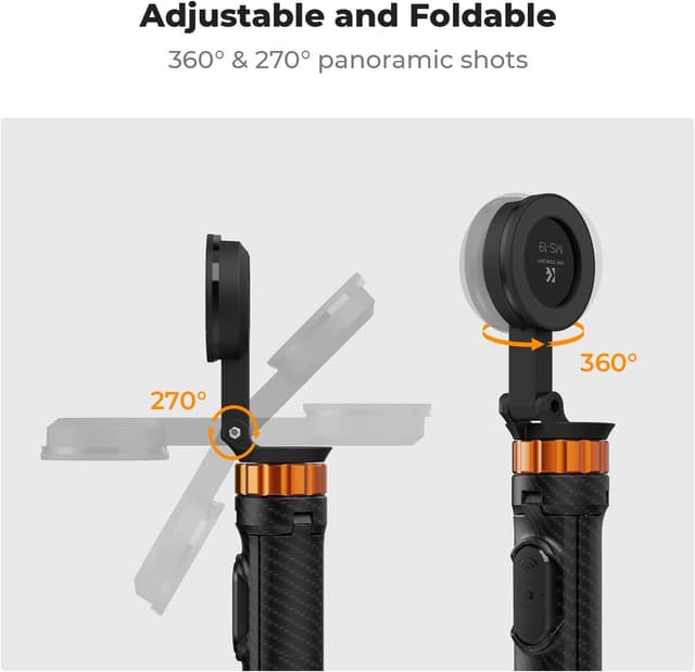 Detalle de K&F CONCEPT 63" Phone Selfie Stick Tripod with Remote 🎥