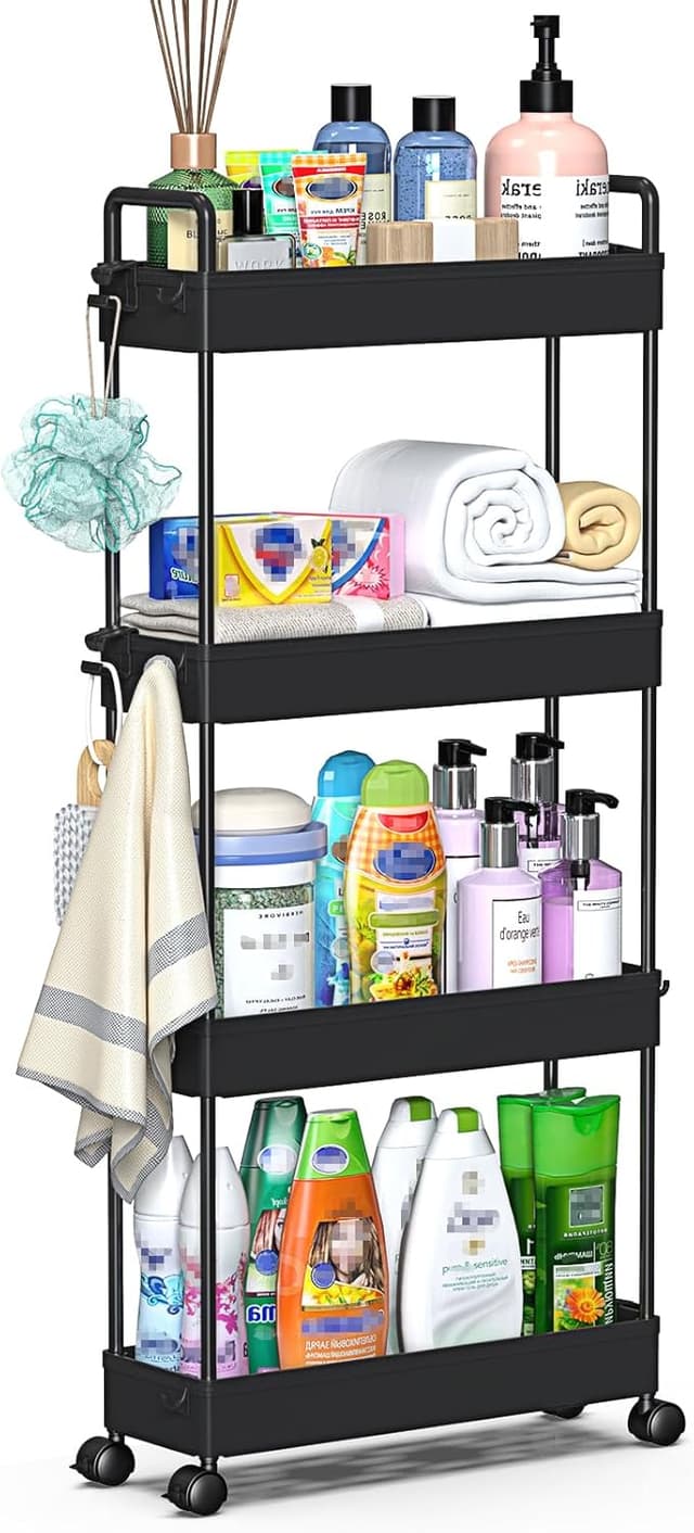 Imagen de SOLEJAZZ 4-Tier Slim Storage Trolley en OfertitasTOP