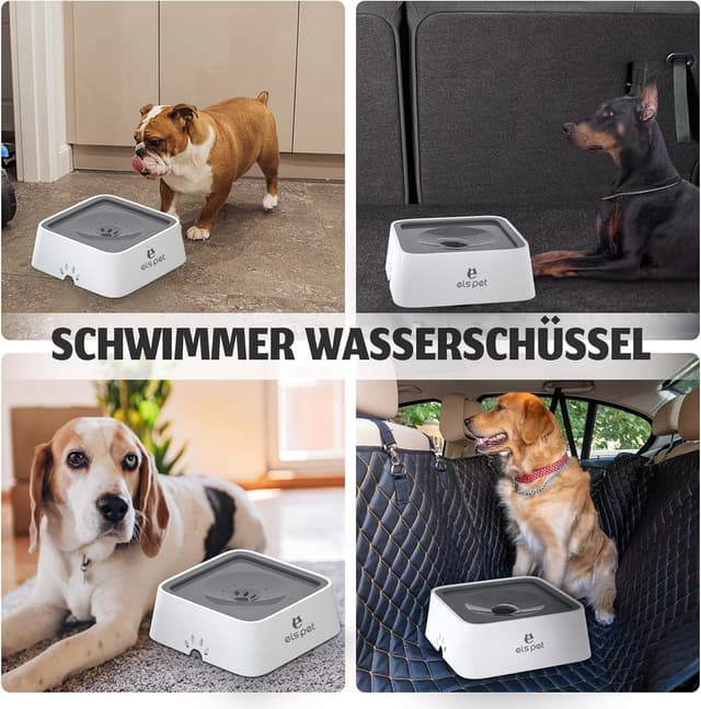Thumbnail 6 de ELS PET Wassernapf für Hunde (2L) – auslaufsicherer Reise- und Trinknapf mit rutschfester Bodenfläche