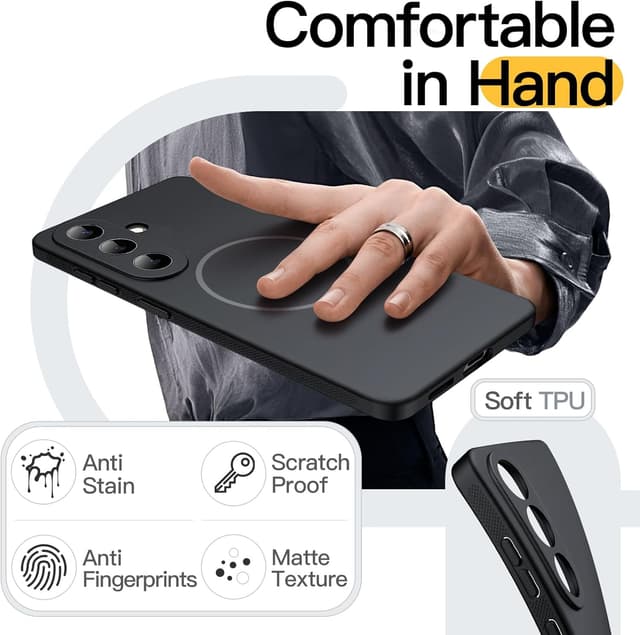 Thumbnail 6 de JETech Cover Slim per Samsung Galaxy S26 con MagSafe e protezione obiettivo TPU (nero)