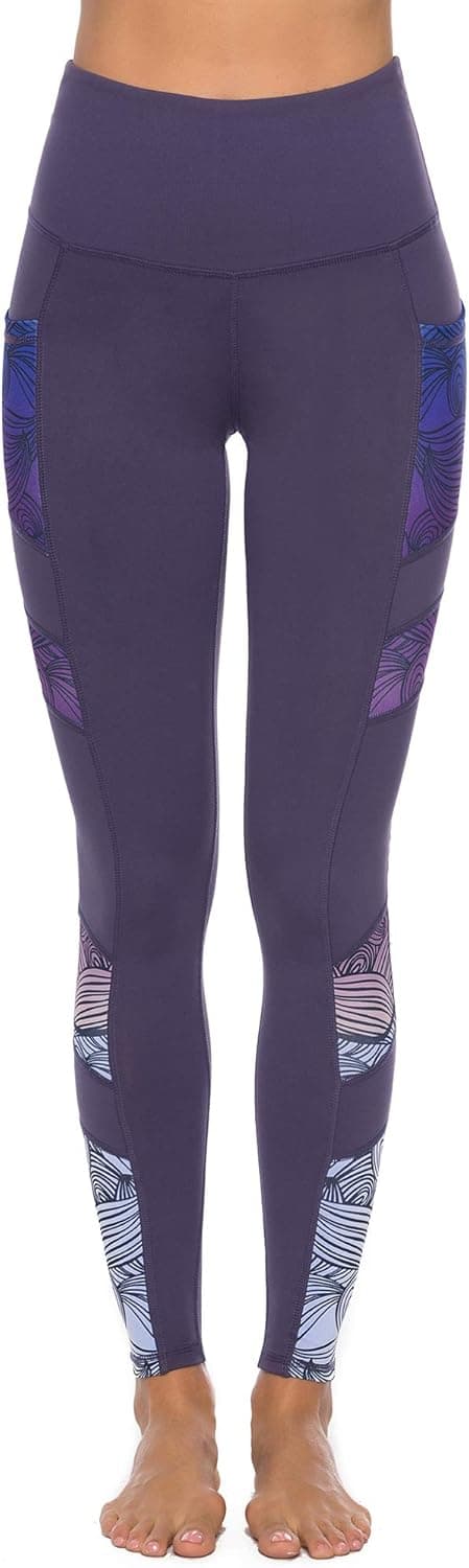 Detalle 2 de JOYSPELS Women’s High Waisted Printed Gym Leggings with Pockets