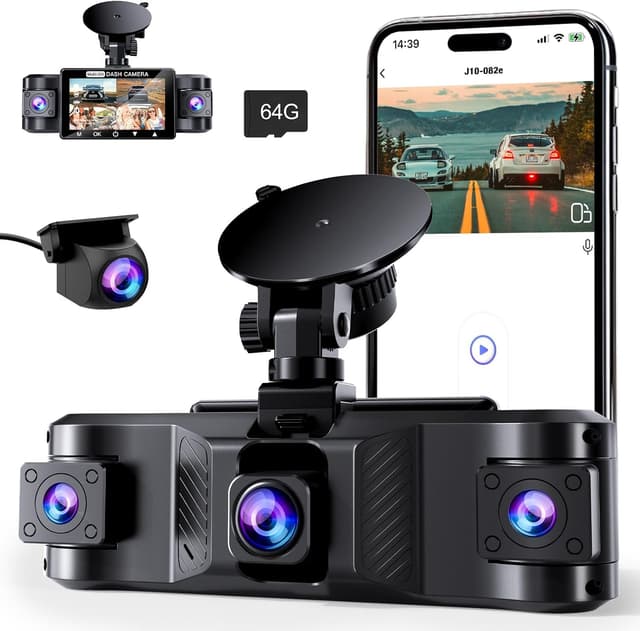 Detalle de 4 Channel 2.5K Dash Cam 64GB with 170° Wide Angle