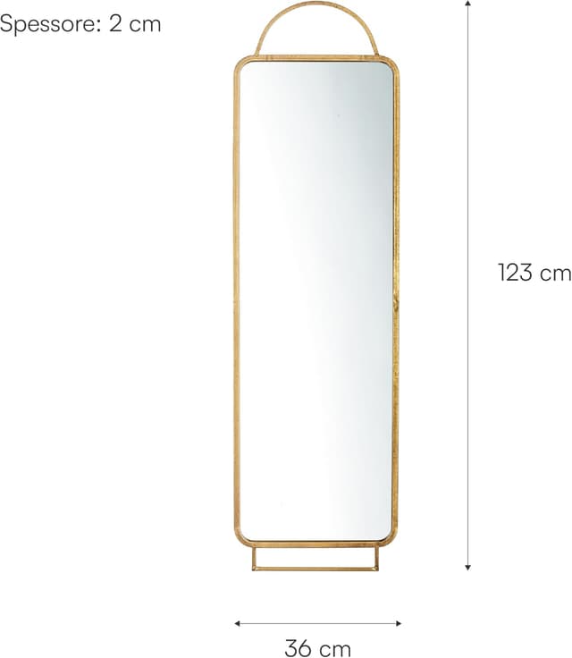 Detalle de Specchio Baroni Home rettangolare 123 cm