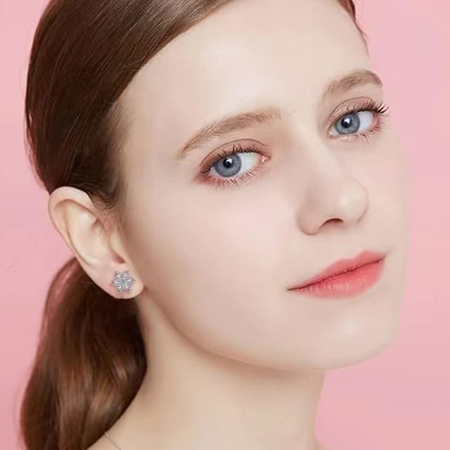 Thumbnail 3 de Deyanse Snowflake Necklace 1.1cm Set