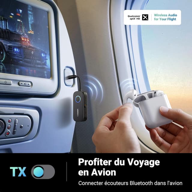 Detalle 2 de UGREEN Émetteur Bluetooth 5.2 pour TV