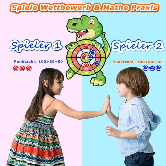 Detalle de Dinosaurier Klett Dartscheibe Set 42 cm