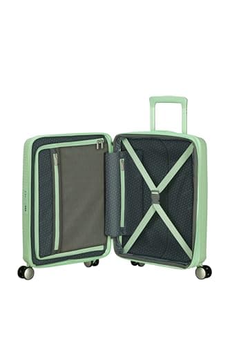 Detalle de American Tourister Soundbox cabina expandible 55 x 40 x 20/23 cm con TSA, 4 ruedas y cierre de combinación