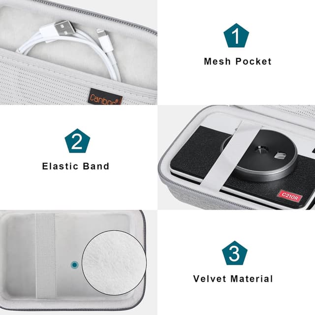 Detalle de Canboc instant photo printer carry case grey