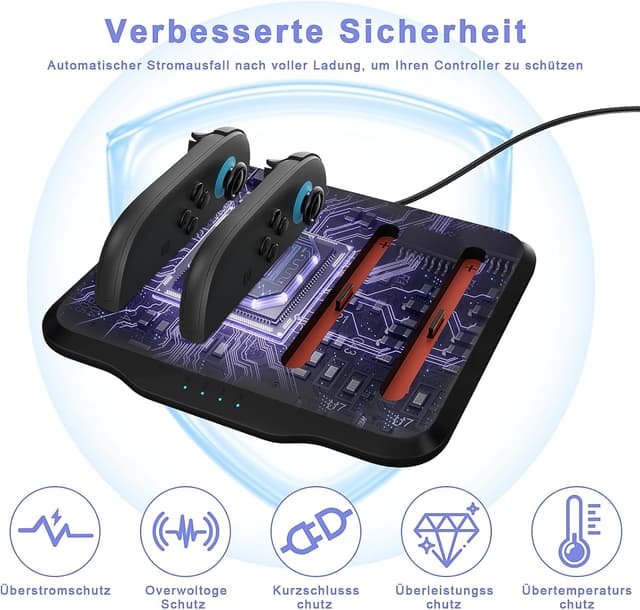 Thumbnail 3 de OdiuK Ladestation für Nintendo Switch 2