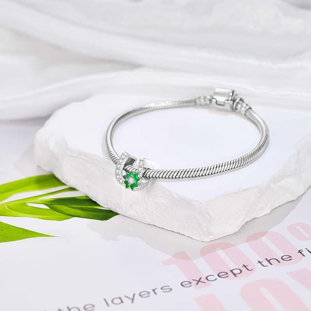 Detalle de SEVENWELL Snowflake Charm for Pandora, Dog & Cat Blue Snowflake Dangle Charm in Sterling Silver (Xmas Gift)