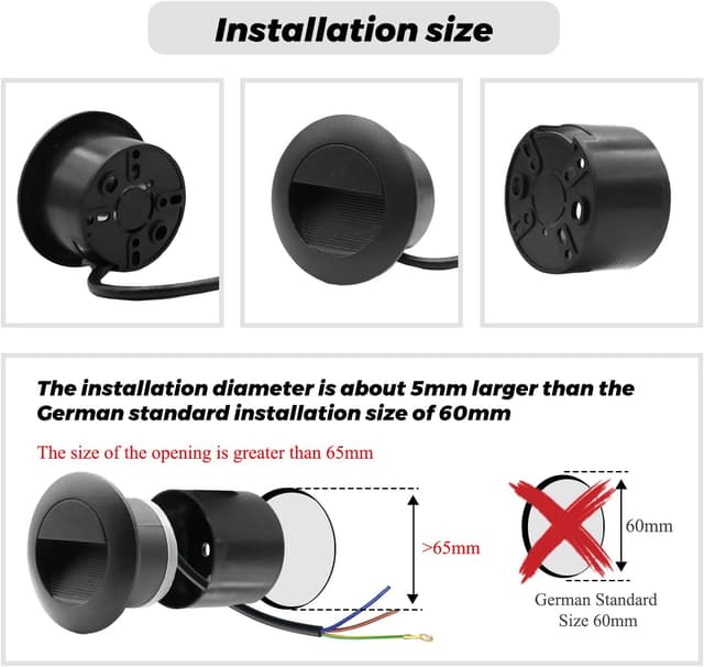 Thumbnail 5 de FWoche Juego 4 lámparas empotrables 65mm