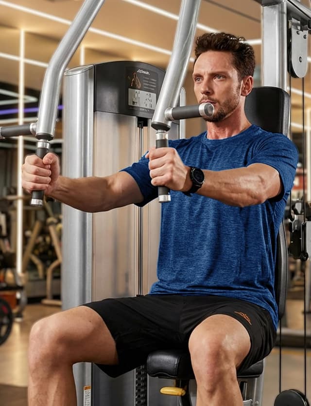 Detalle de MAGCOMSEN Men’s Running T-Shirts Short Sleeve Quick Dry Gym Training Tops (Heather Grey)