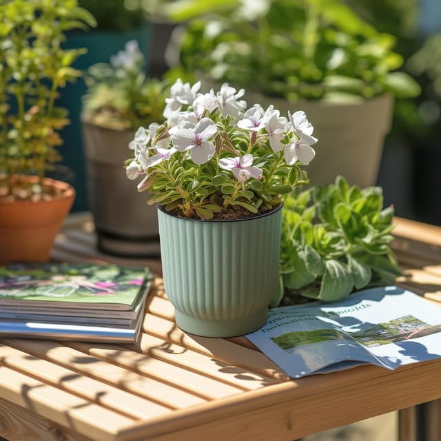 Thumbnail 6 de T4U 10cm Self Watering Plant Pots Indoor (6 Pack) — green plastic pots with cotton rope wicking