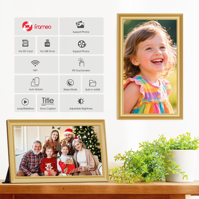 Thumbnail 4 de 64GB FRAMEO 15.6 Zoll Digitaler Bilderrahmen