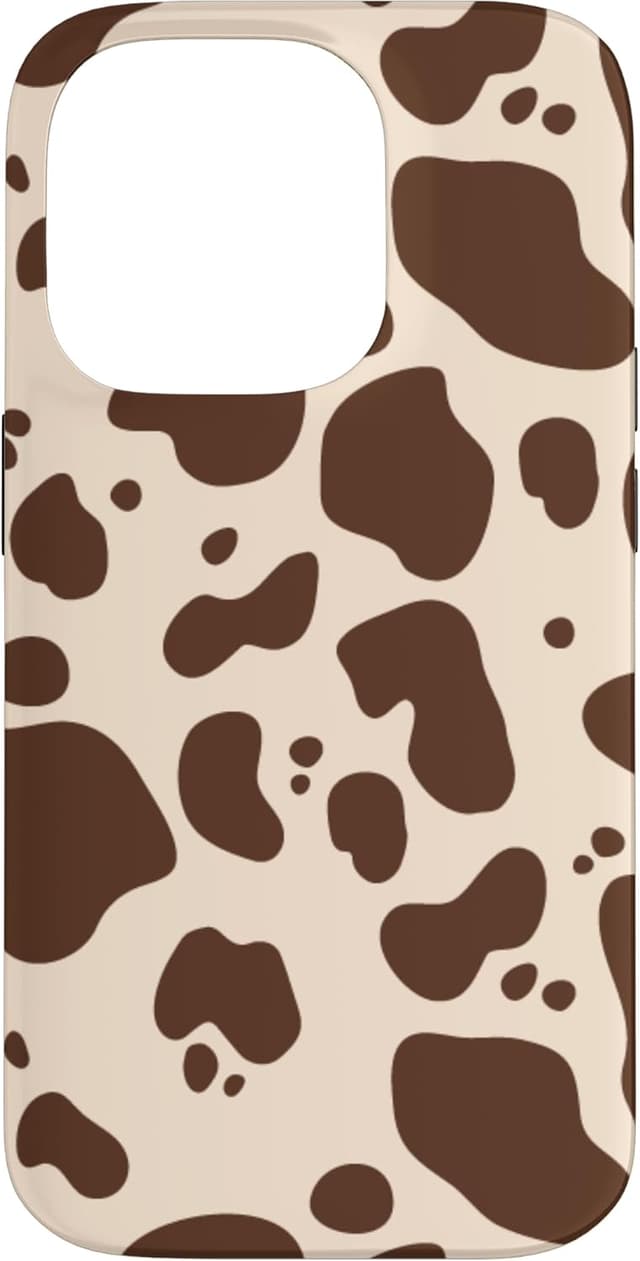 Detalle de Custodia iPhone 14 Pro con stampa pelle di mucca