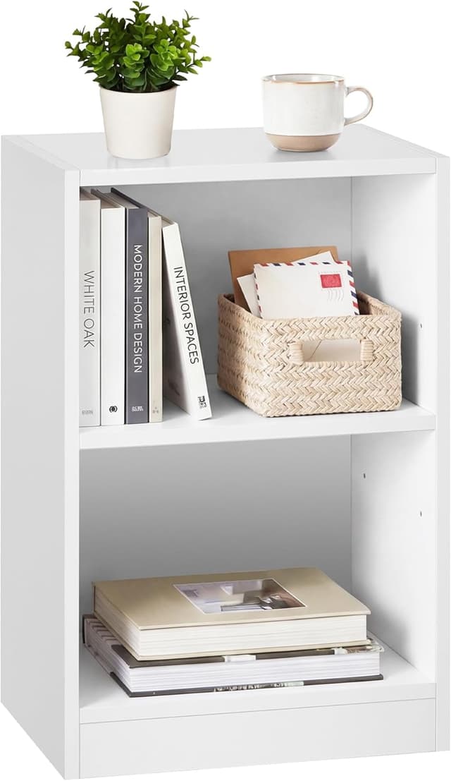 Thumbnail 6 de VASAGLE CUSTOS Collezione set da 2 comodini con scomparti aperti e ripiano regolabile LET866LA01 beige travertino