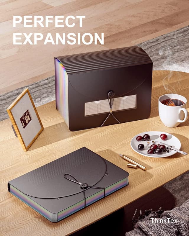 Detalle de ThinkTex Accordion File Organiser 12 pockets