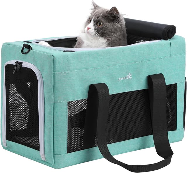Detalle de Pecute Sac de Transport pour Chat 44×30×23 cm