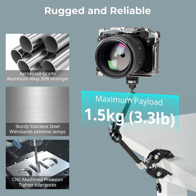 Thumbnail 4 de SMALLRIG 5312 Magic Arm Krallenklemme 1,5 kg