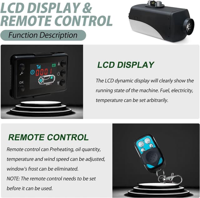 Detalle 2 de 12V Diesel air heater 8KW for cars