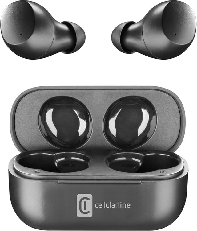 Detalle de Cellularline Wink : écouteurs TWS stéréo Bluetooth 5.0 avec étui de charge (noir)