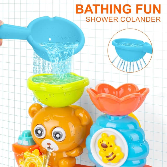 Detalle de RILSO Badewannenspielzeug für Babys und Kleinkinder (ab 6–18 Monate bis 1–3+ Jahre)