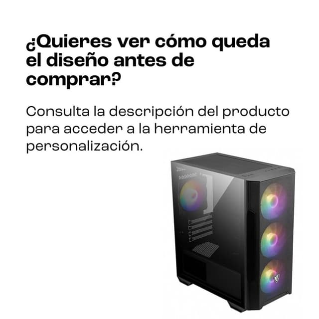 Detalle 2 de MSI MAG FORGE M100R Cristal Templado USB 3.2 ARGB