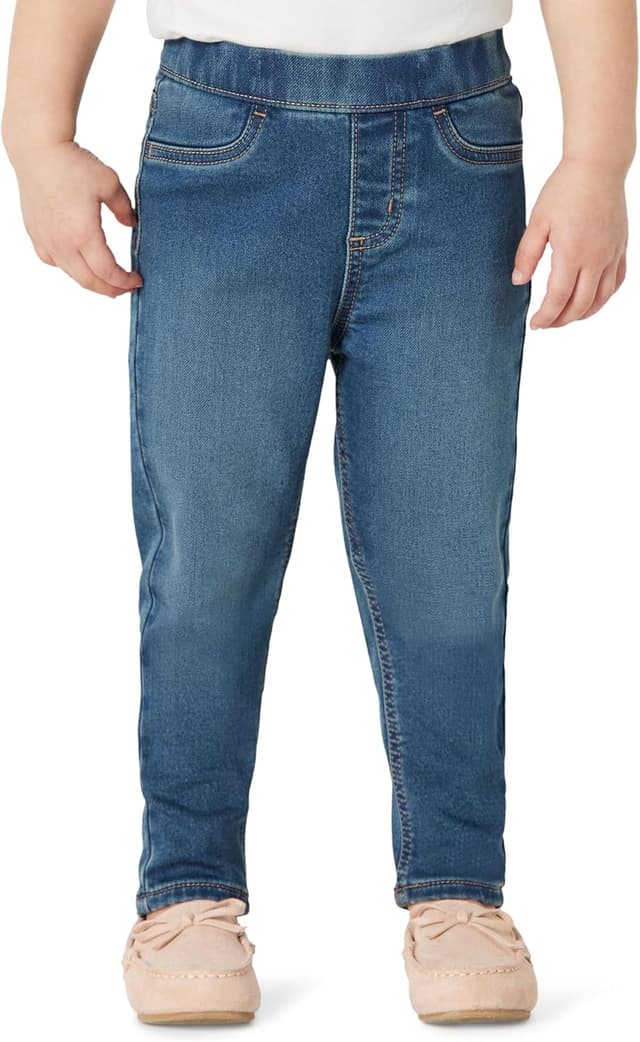 Detalle de Amazon Essentials Girls’ Soft Stretch Denim Jegging (Mid-Rise Skinny Fit)