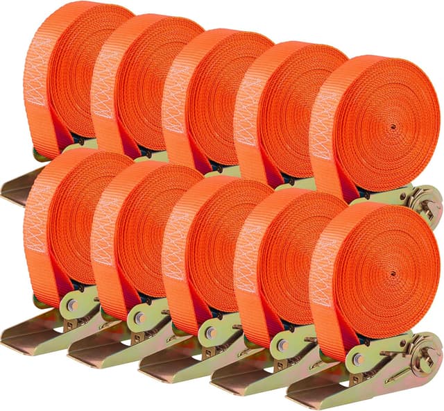 Imagen de Ratchet Tie Down Straps 6m Orange 10 Pack en OfertitasTOP