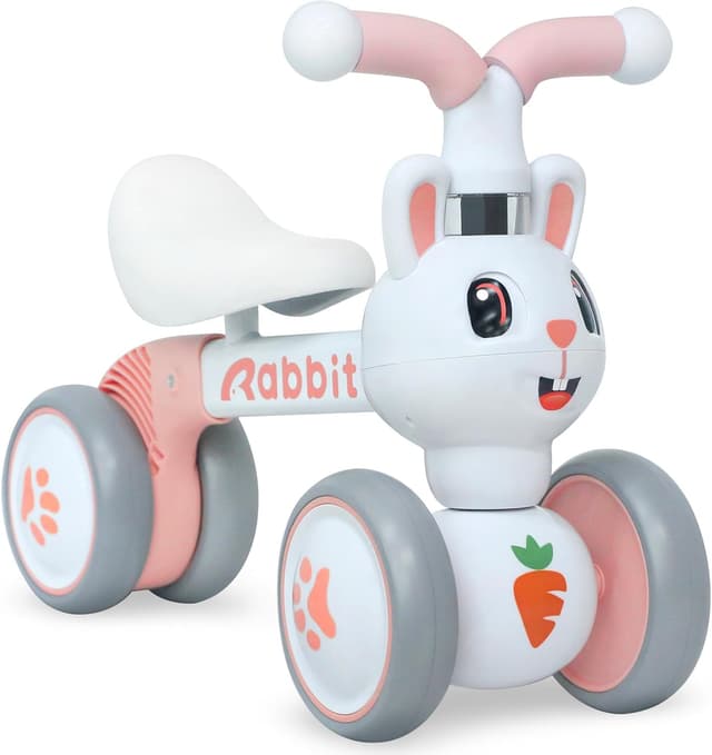 Detalle de XIAPIA Baby Balance Bike (Rabbit) – toddler ride-on without pedals for 10–36 months