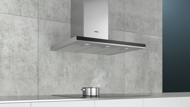 Detalle 2 de Siemens LC97BHP50 campana decorativa de pared con 5 niveles de extracción (reacondicionado Grado D)