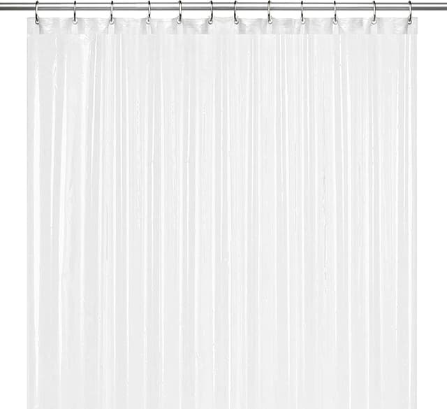 Thumbnail 4 de LiBa Waterproof PEVA Shower Curtain 72x72 White