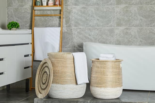 Detalle 2 de TOFU Aufbewahrungskörbe aus Seegras 2er Set