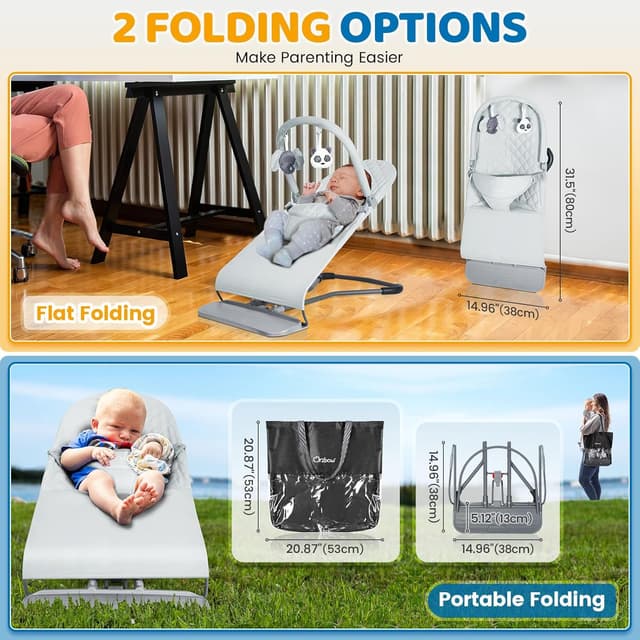 Thumbnail 3 de Orzbow Plegable Hamaca Bebé 0-12 meses 🎠