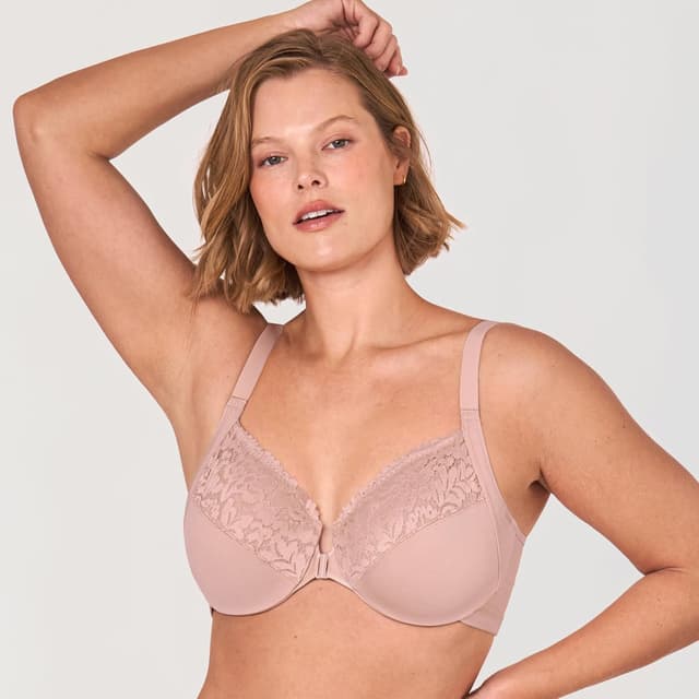 Detalle de DELIMIRA Soutien-gorge à armatures avec fermeture devant et dos en forme de X (grande taille)