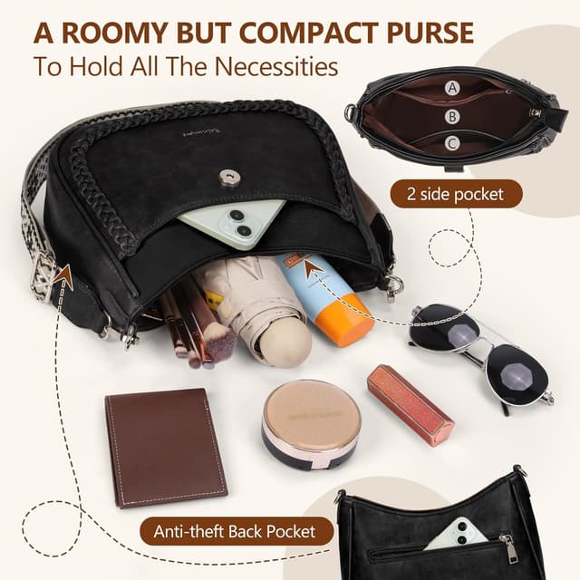 Detalle 2 de RAINSMORE Crossbody Bag for Women