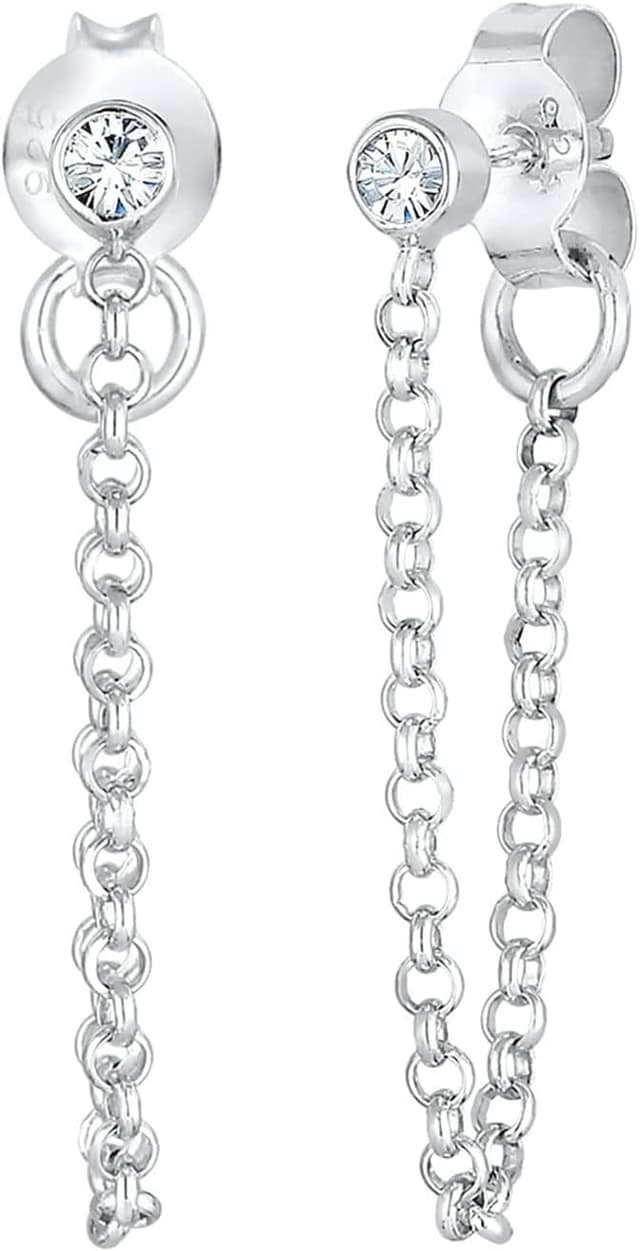 Detalle 2 de Elli Ohrringe 925 Silber Geo Kristall