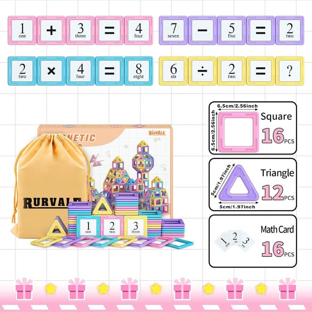 Detalle 2 de Magnetic Tiles 44pc Toddler STEM Toys