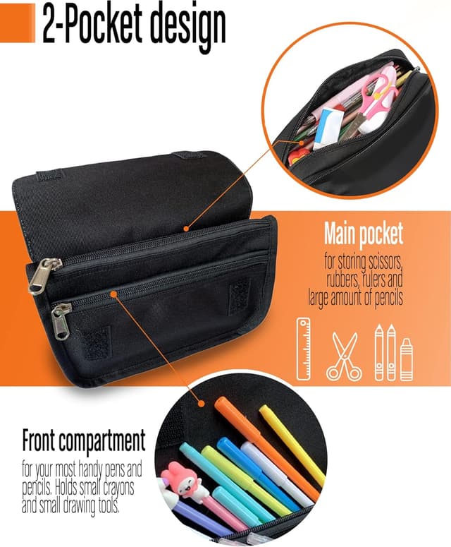 Detalle de MAGIC SELECT Astuccio scuola Dragon Ball con due tasche e copertura in tela lavabile